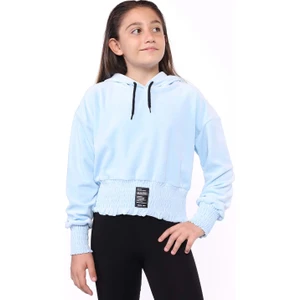 Toontoy Kids Toontoy Kız Çocuk Kapüşonlu Kadife Sweatshirt