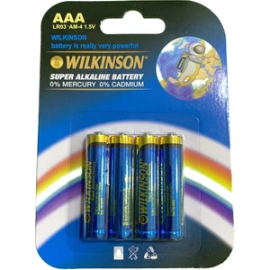 Aaa LR03 Am-4 1.5 V Süper Alkalin Ince Pil 4'lü