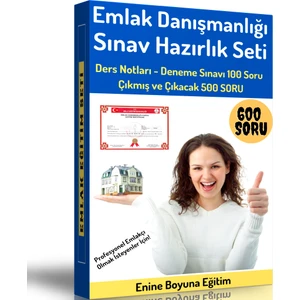 Enine Boyuna Eğitim Emlak Danışmanlığı Sınav Hazırlık Seti