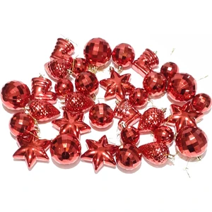 Funworld Yılbaşı Yeni Yıl Süsü Çam Ağacı Süs Karışık 32'li