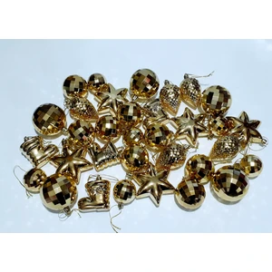 Fun World Funworld Yılbaşı Yeni Yıl Süsü Çam Ağacı Süs Karışık 32'li ALTIN