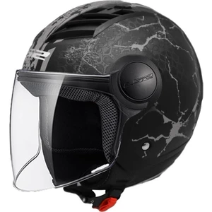 Ls2 Aırflow Snake Mat Siyah-Tıtanıum Yarım Kask
