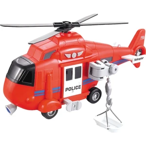 Sürtmeli Sesli Işıklı Helikopter Kırmızı