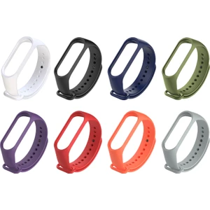 Xiaomi Mi Band 4 ve 3 Uyumlu Silikon Kordon 8'li Set 7