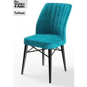 Concept Canisa Flex Serisi Gürgen Ayaklı   Sandalye , 4 Adet , Ayaklar Siyah