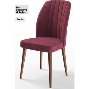 Concept Canisa Etra Serisi Gürgen Ayaklı   Sandalye , 4 Adet , Ayaklar Ceviz