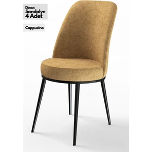 Concept Canisa Dexa Serisi    Yemek ve Mutfak Sandalyesi , 4 Adet , Ayaklar Siyah