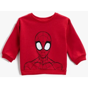 Spider Man Baskılı Sweatshirt Lisanslı