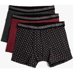 Pamuklu 3'lü Basic Boxer Seti
