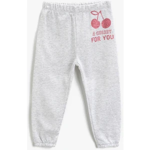 Baskılı Beli Lastikli Jogger Eşofman Altı