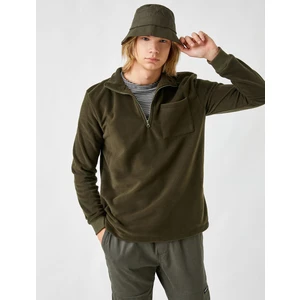 Erkek Cepli Polar Sweatshirt