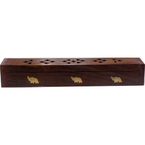 Tütsülük - Ahşap Tabut Kutu 25 cm