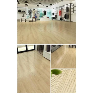 Renkli Duvarlar NWYP03 Naturel Bej Yapışkanlı Ahşap Pvc Yer Döşeme Parkesi