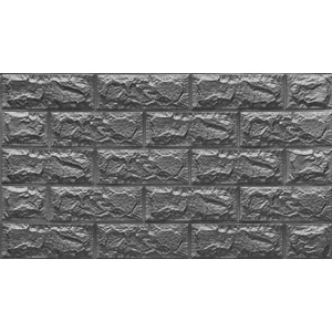 Renkli Duvarlar Arkası Yapışkanlı Açık Gri Tuğla Desen Duvar Kağıdı Panel 70X38CM
