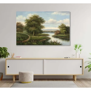 Idora Ağaç Manzarası 6 Yağlı Boya Görünümlü Kanvas Tablo