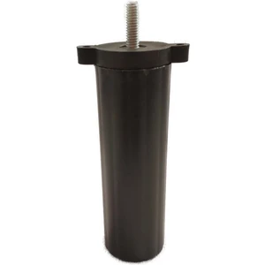 (Vida Ölçüsüne Dikkat) - Orta Plastik Mobilya Koltuk Kanepe Ayağı 6 Adet Siyah 14 - 19 cm 5/16 Vida