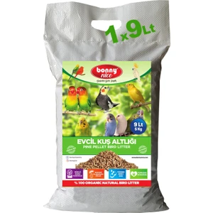 Bonny Nice Doğal Çam Pelet Evcil Kuş Kafes Altlığı 5 kg 10 Lt
