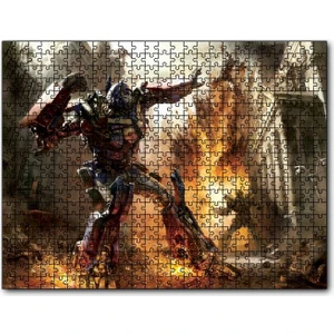Caka Tablo Cakapuzzle Ayın Karanlık Transformers Filmi Görseli 120 Parça Puzzle Yapboz Mdf (Ahşap)