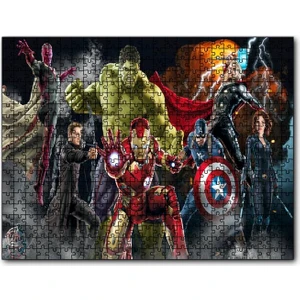 Caka Tablo Cakapuzzle Çizgi Roman Superhero Yenilmezler Örümcek Adam Görseli 120 Parça Puzzle Yapboz Mdf(Ahşap)