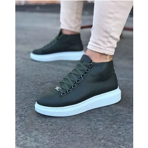 032 Haki Bağcıklı Sneakers Yarım Bilek Bot