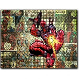 Caka Tablo Cakapuzzle Deadpool Çizgi Roman Görseli 255 Parça Puzzle Yapboz Mdf (Ahşap)