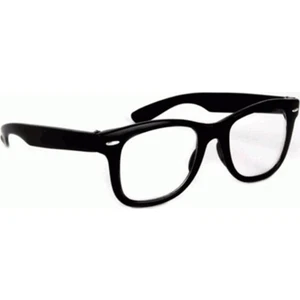 RB Kemik Şeffaf Cam Unisex Gözlük (Siyah)