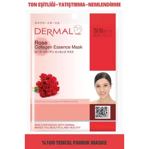 Nemlendirici ve Pürüzsüzleştirici Gül Özlü Kolajen Maske 23 gr