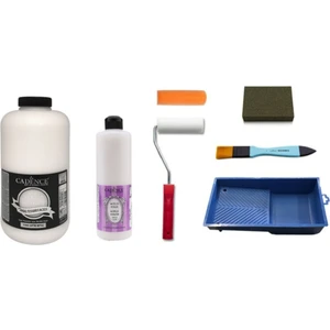 2 Litre Antik Beyaz Boya + Parlak Vernik Set 500 ml