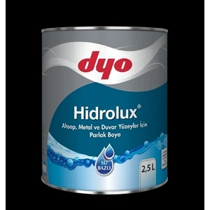 2.5 Litre Dyo Hidrolux Ahşap, Metal ve Duvar Yüzeyler Için Parlak Boya 0001 Beyaz