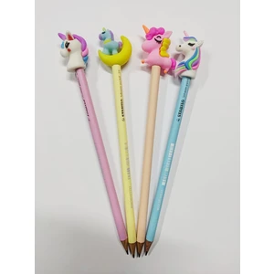 Unicorn Başlıklı Pastel Kurşun Kalem Seti 4'lü