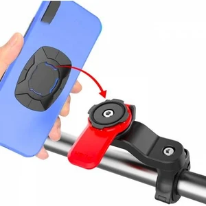 Motosiklet Bisiklet Scooter Için Gidon Telefon Tutucu Güvenlik Kilitli Telefon Tutucu