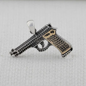 Savaşçı Model 925 Ayar Gümüş Erkek Kolye Ucu