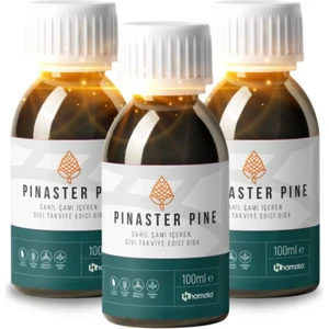 Pinester Pine Ödüllü Çam Kozalağı Gıda Takviyesi Şurup 3'lü Paket 03