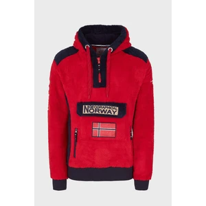 Norway Geographical Kapüşonlu Yarım Fermuarlı Outdoor Polar Sweat Erkek Sweat Gymclasssherco