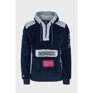 Norway Geographical Kapüşonlu Yarım Fermuarlı Outdoor Polar Sweat Erkek Sweat Gymclasssherco