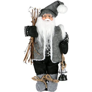 Noel Baba Gri Ormancı 40 cm