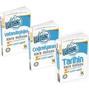 İnformal Yayınları KPSS Kara Kutu Genel Kültür Altın Set Konu Özetli Dijital Çözümlü Sor Bankası