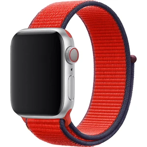 Apple Watch Uyumlu 38-40 mm Krd3 Hasır Spor Kırmızı Kordon