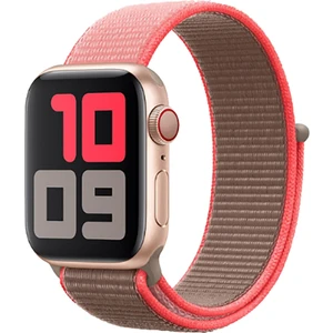 Apple Watch Uyumlu 38-40 mm Krd3 Hasır Kordon Açık Pembe