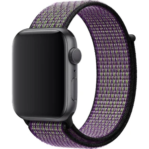 Apple Watch Uyumlu 38-40 mm Krd3 Hasır Kordon Lila