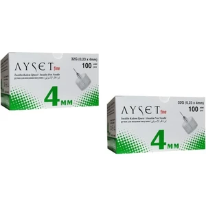 Fine 32G (0,23 x 4mm) Insülin Kalem Iğnesi 200 Adet