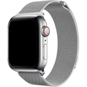 Bushco Store Apple Watch Uyumlu  Gümüş Rengi Metal Kordon 38-40 mm Bushco Store
