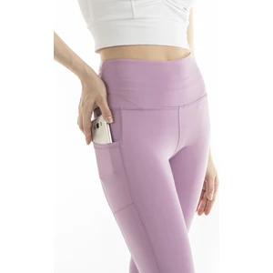 The Step Sports Spocket Kadın Lila Cepli Yüksek Bel Toparlayıcı, Sıkılaştırıcı Yoga Tayt 25"