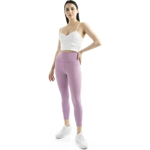 The Step Sports Straight Kadın Lila Yüksek Bel Toparlayıcı, Sıkılaştırıcı Yoga Tayt 25"