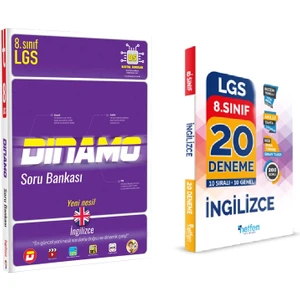 Tonguç Akademi 8. Sınıf İngilizce Dinamo Soru Bankası Set