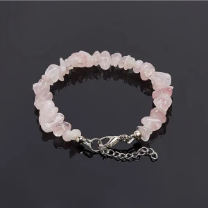 Dma Aksesuar Pembe Kuvars Doğal Taş Bileklik