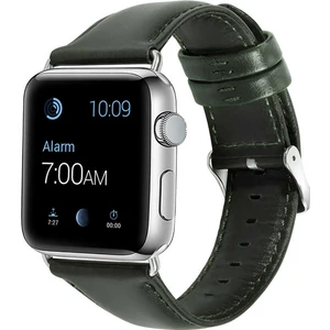 Apple Watch Uyumlu 42-44MM KRD10 Deri Kordon Yeşi̇l