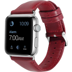 Apple Watch Uyumlu 42-44MM KRD10 Deri Kordon Kırmızı