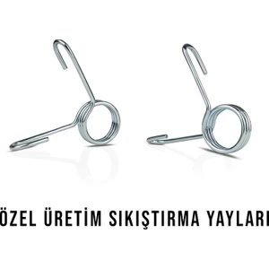 2 Adet Kıskaçlı Çelik Plaka Sıkıştırma Yayı