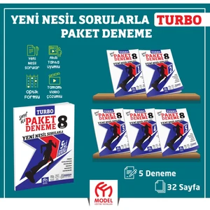 Model Eğitim Yayıncılık 8. Sınıf 5'li Paket Deneme Yeni Ürün